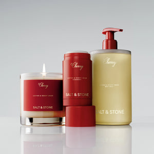 Cherry Body Wash: Leather & Desert Grass Scent – SALT & STONE