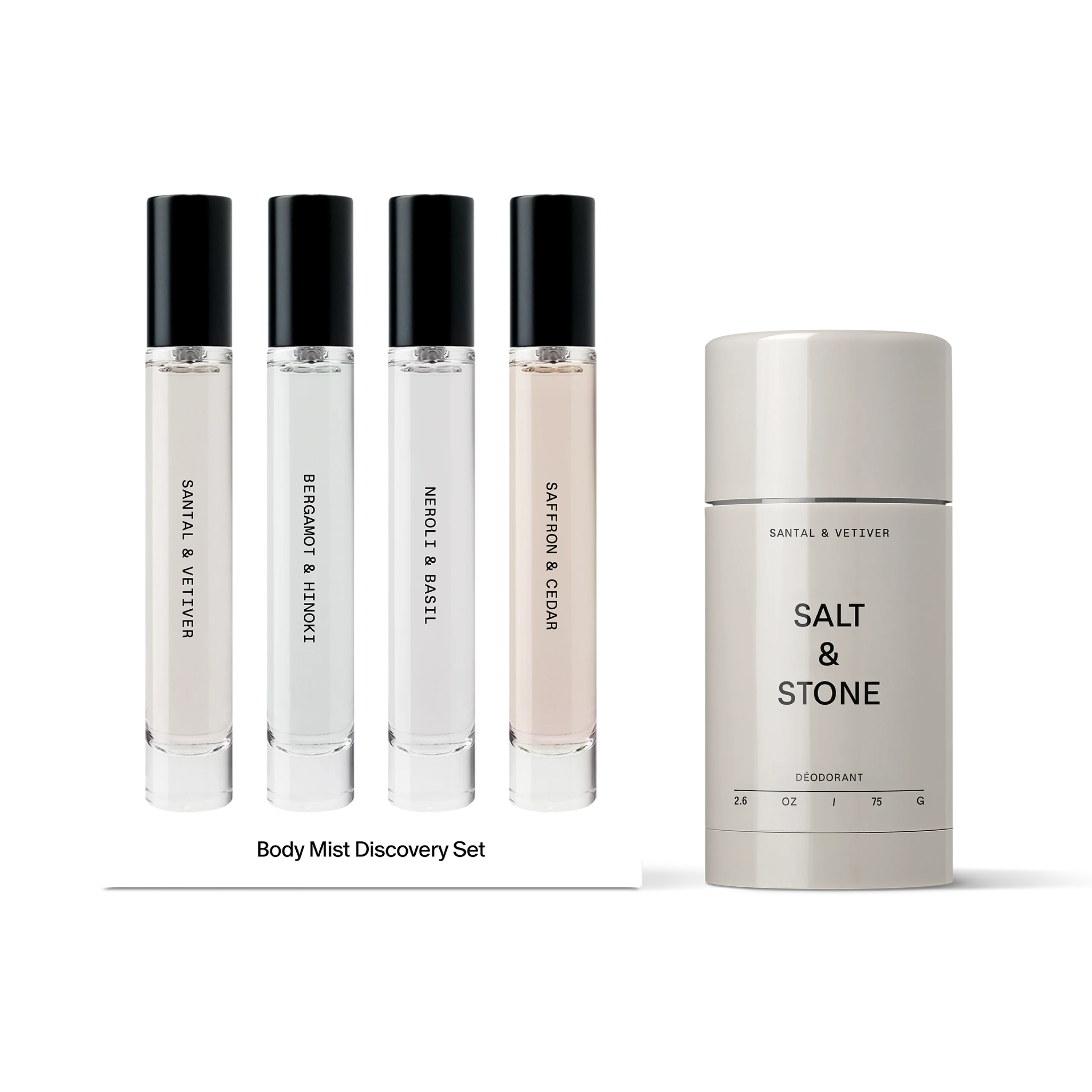 Aluminum-Free Deodorant & Mini Body Mist Set - SALT & STONE