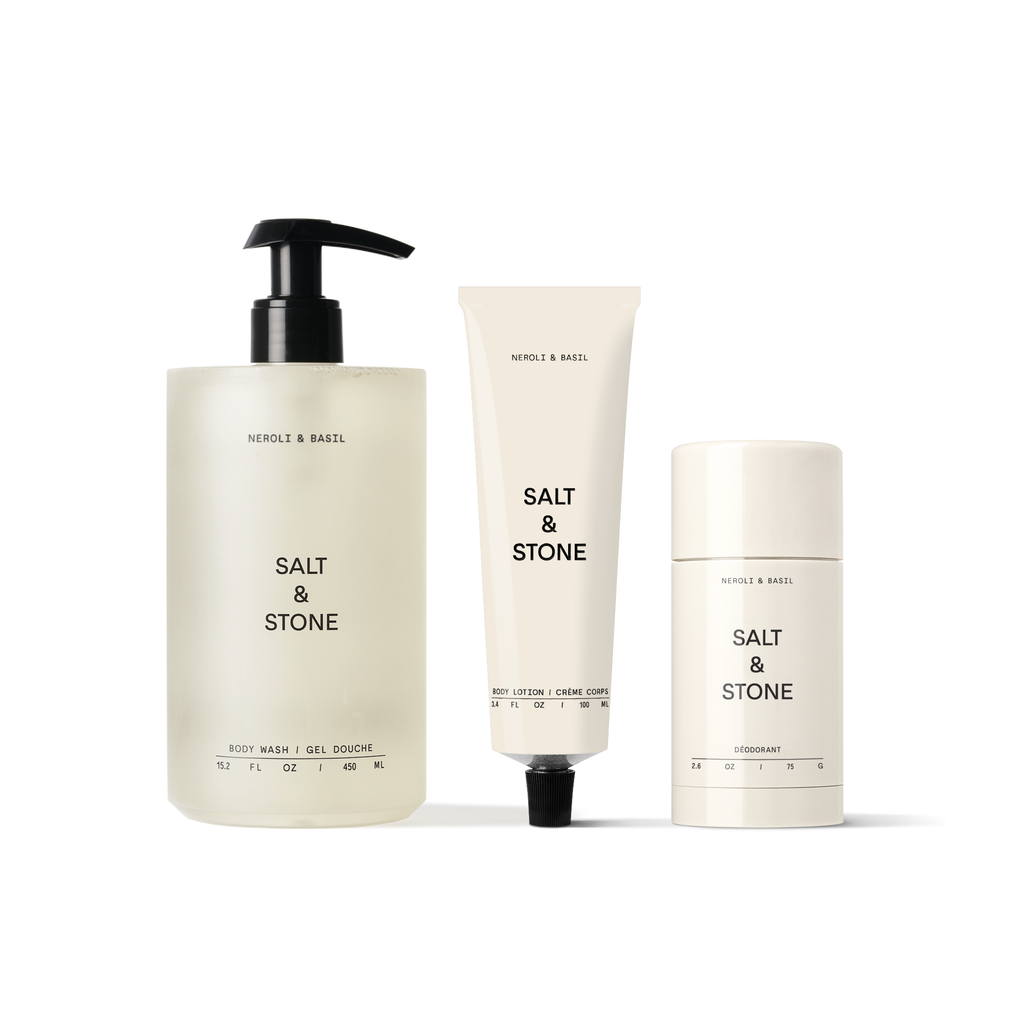 Neroli & Basil Set – SALT & STONE